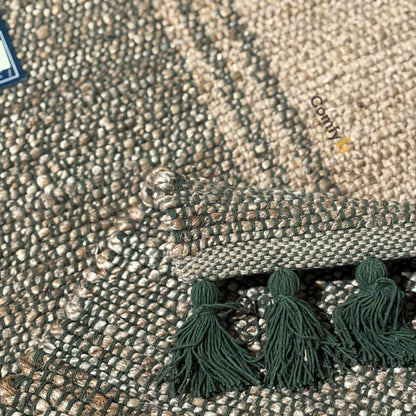 CANNON JUTE COTTON HANDLOOM RUG SEMI