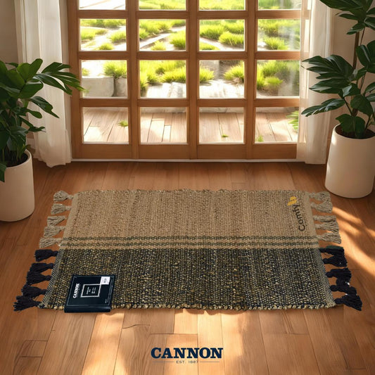 CANNON JUTE COTTON HANDLOOM RUG SEMI