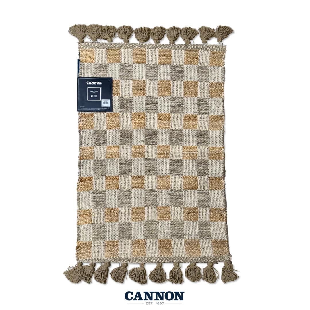 CANNON JUTE COTTON HANDLOOM RUG SQUARE
