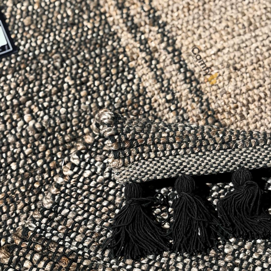 CANNON JUTE COTTON HANDLOOM RUG SEMI
