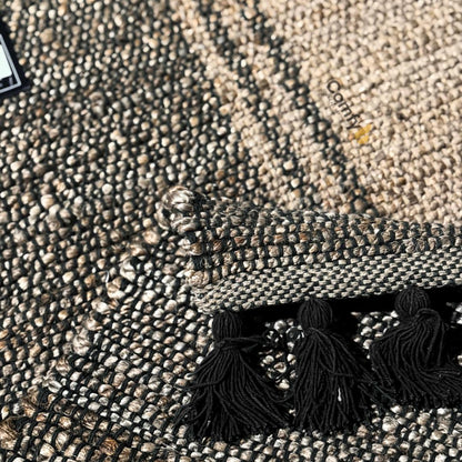 CANNON JUTE COTTON HANDLOOM RUG SEMI