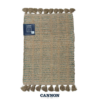 CANNON JUTE COTTON HANDLOOM RUG STRIPED