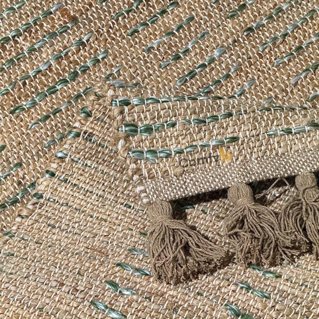 CANNON JUTE COTTON HANDLOOM RUG STRIPED