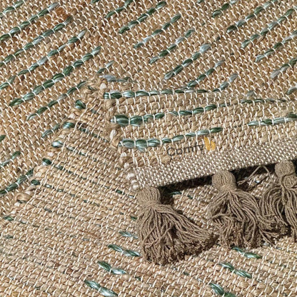 CANNON JUTE COTTON HANDLOOM RUG STRIPED