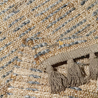 CANNON JUTE COTTON HANDLOOM RUG STRIPED