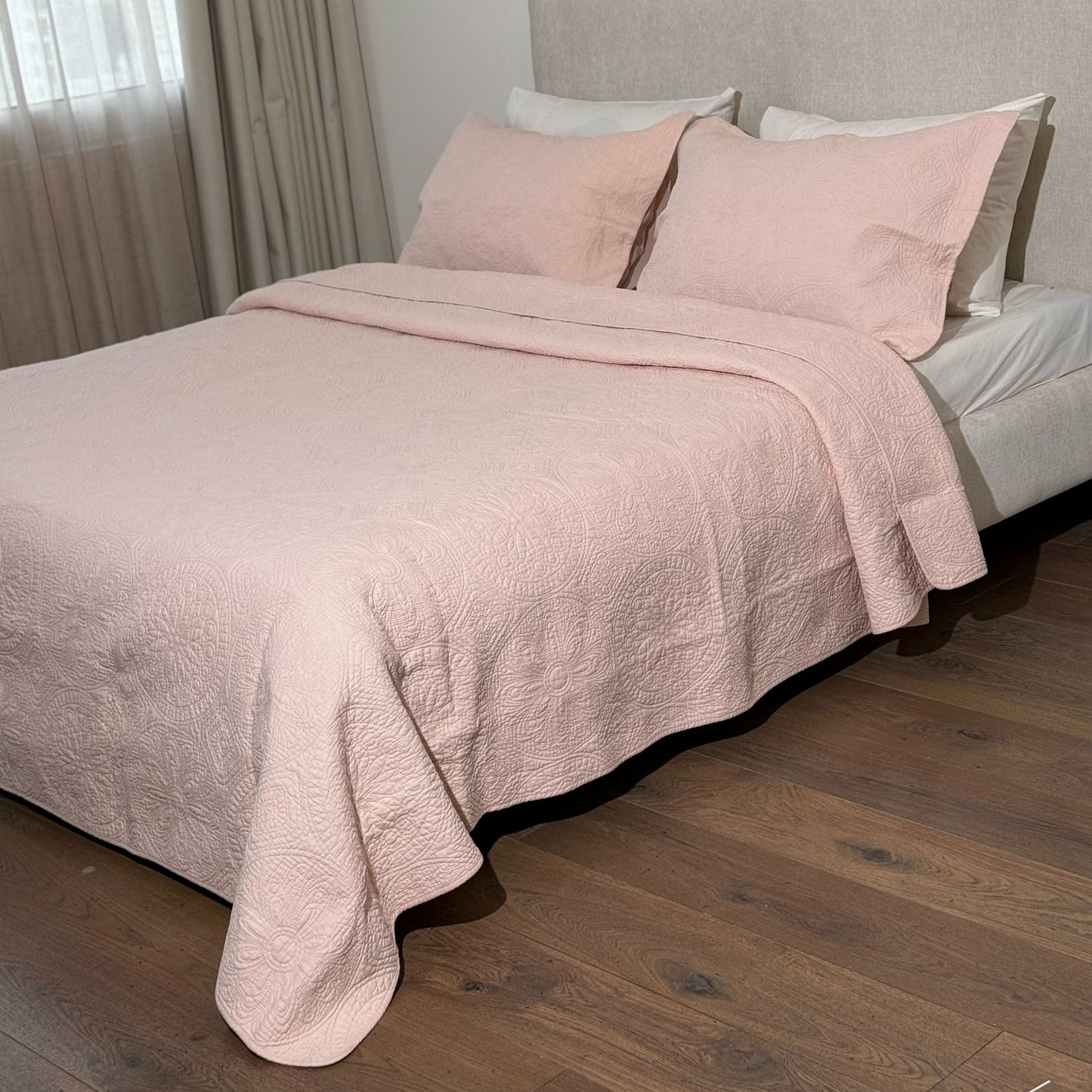 CANNON 100% COTTON STONE WASH BEDSPREAD SUN FLOWER