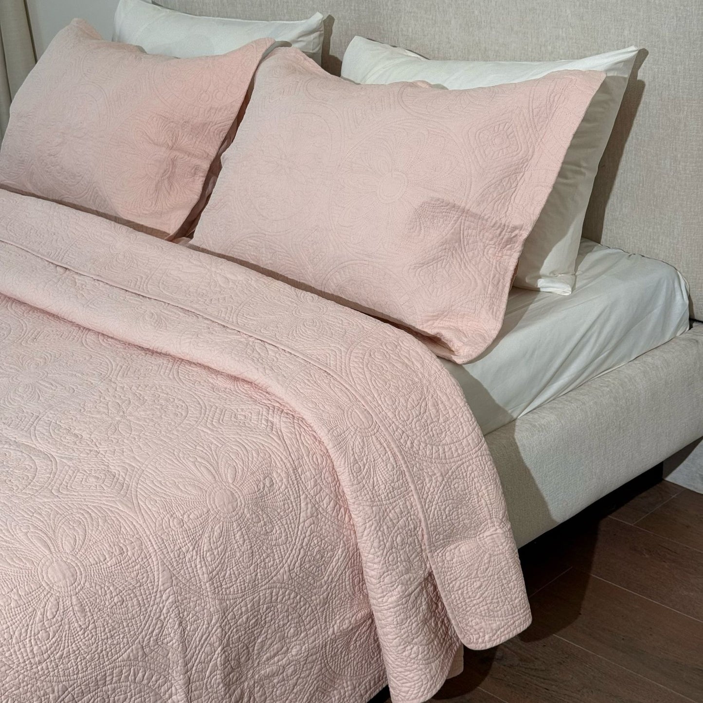 CANNON 100% COTTON STONE WASH BEDSPREAD SUN FLOWER