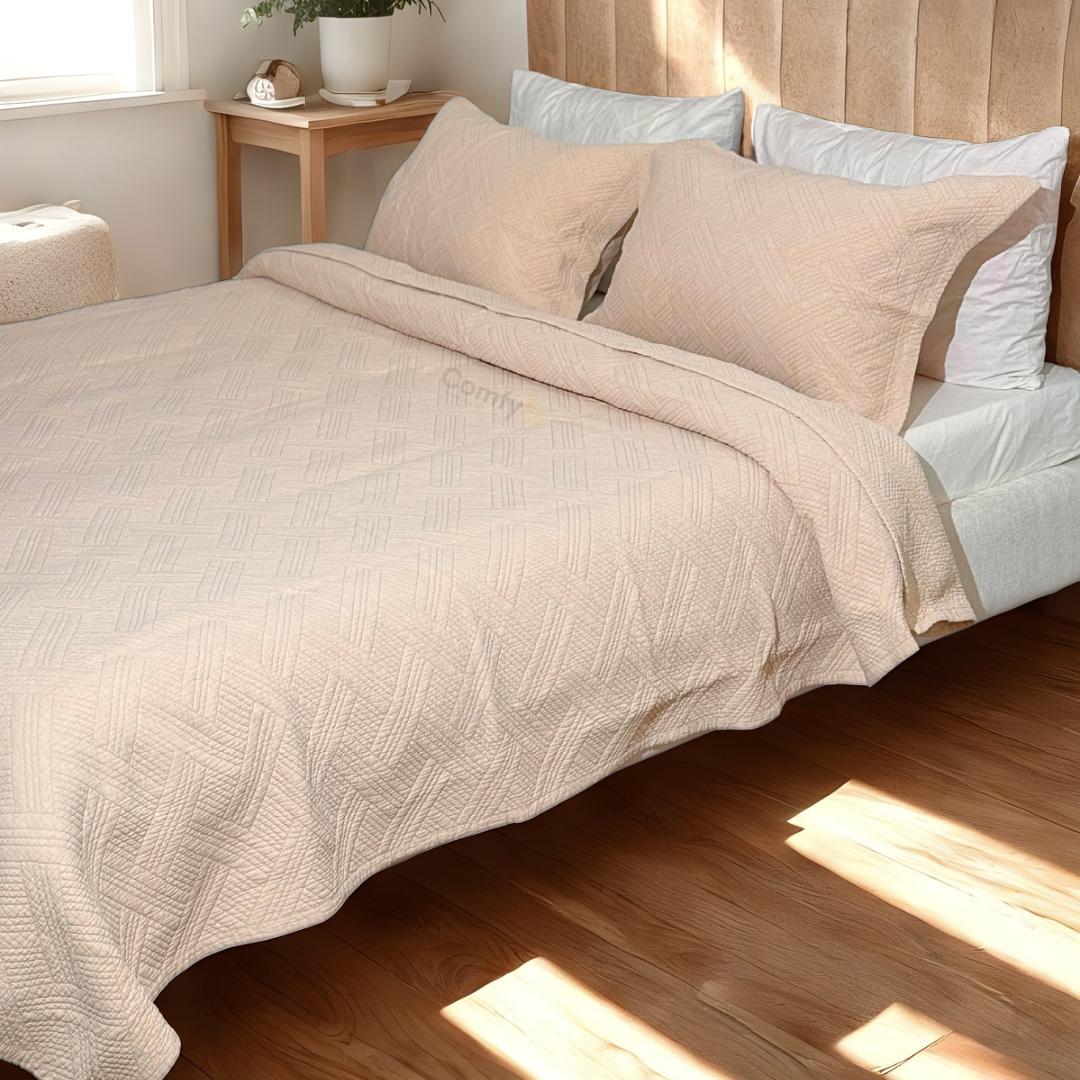CANNON 100% COTTON STONE WASH BEDSPREAD STERLING