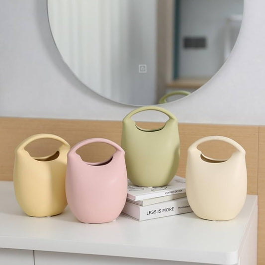 CERAMIC MINI HAND BAG VASE