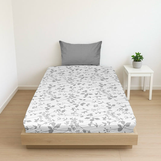 COMFYB 100% COTTON FITTED SHEET SET FLORAL