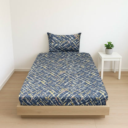COMFYB 100% COTTON FITTED SHEET SET DOTTED