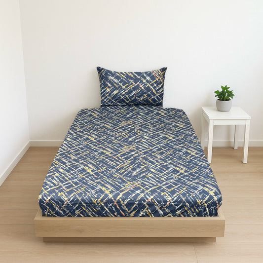 COMFYB 100% COTTON FITTED SHEET SET DOTTED