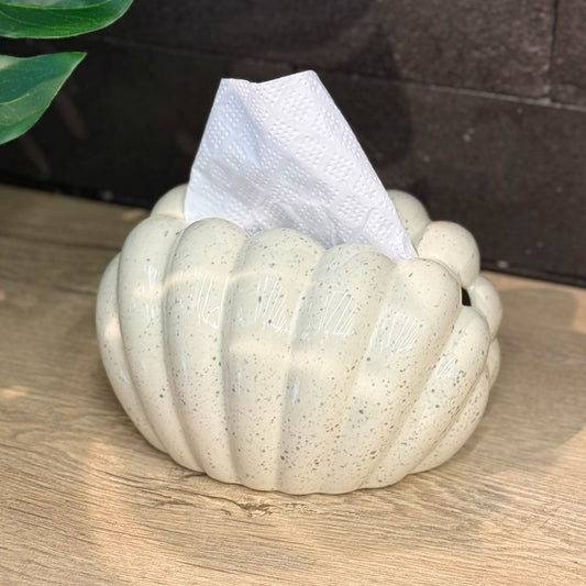 PORCELAIN SHELL TISSUE BOX