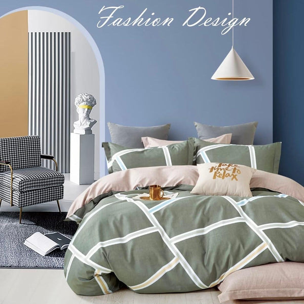 DESI MICROFIBER HET PRINTED BEDDING SET