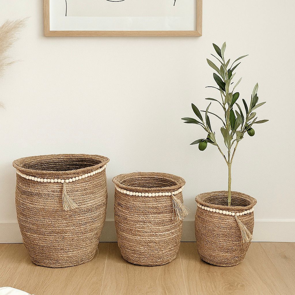 CURV STRAW STORAGE BASKET