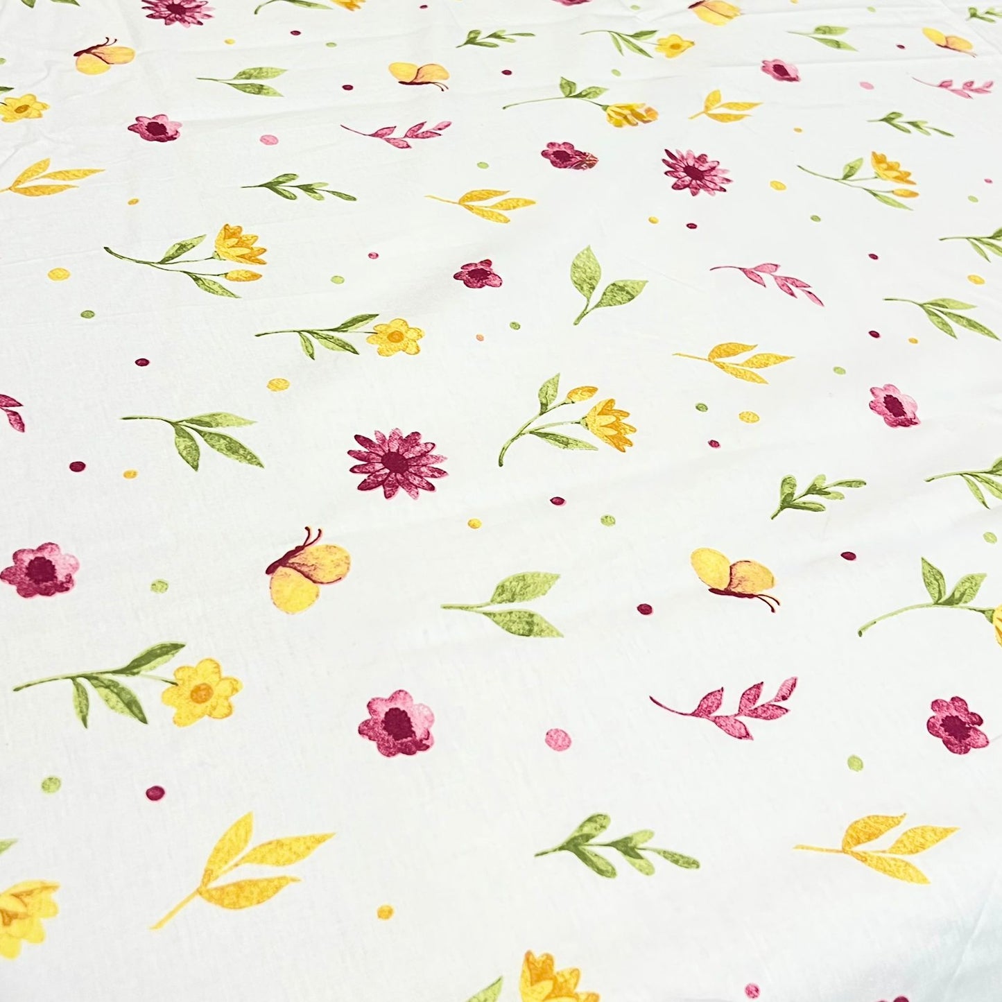 COMFYB 100% COTTON PRINTED FITTED SHEET SET SUNFLOWER3