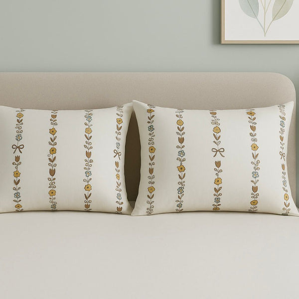 COMFYB 100% COTTON PILLOWCASES SET 2 PIECES PAPYON MINT