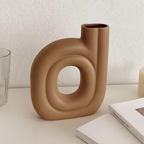 PORCELAIN CENTRAL VASE COFFEE