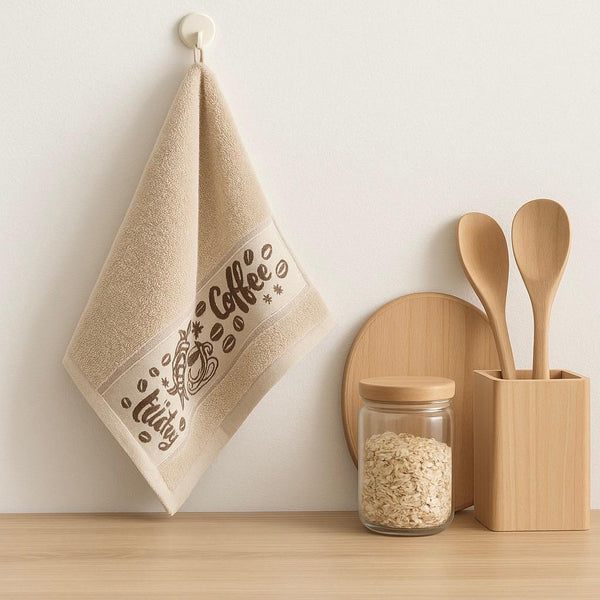 KT 100% KITCHEN TOWEL SET 3 PIECES (30X46CM) LIGHT BEIGE