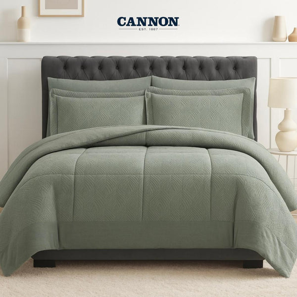 CANNON LEAF WINTER COMFORTER SINGLE SET 4 PIECES MINT