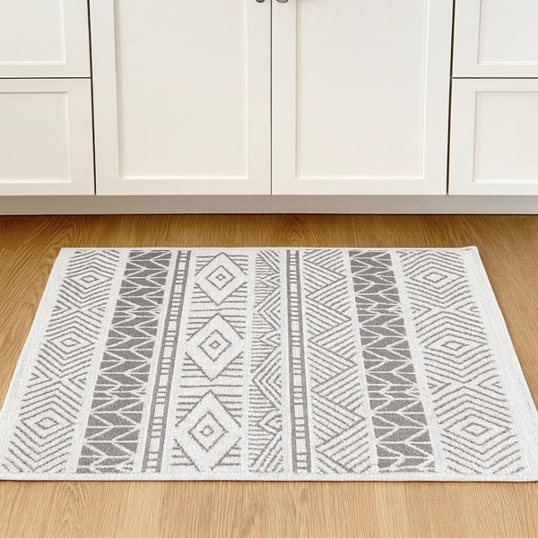 BOUCLE 100% COTTON BATHMAT EYES GREY