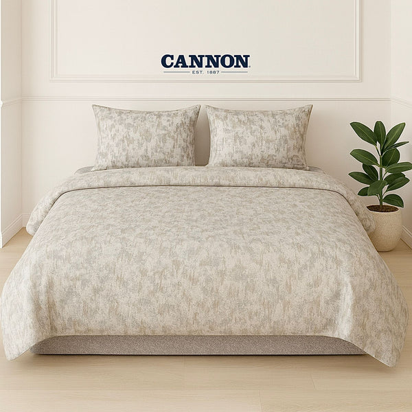 CANNON PRINTED POLY COTTON 50/50 BED SET WP