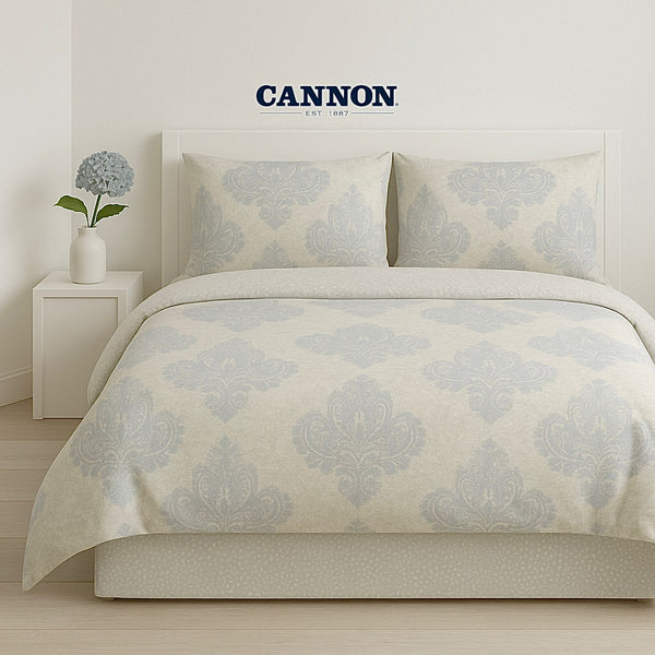 CANNON PRINTED POLY COTTON 50/50 BED SET DB