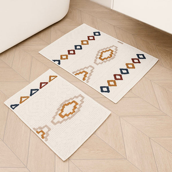 LY PRINTED BATHMAT SET 2 PIECES