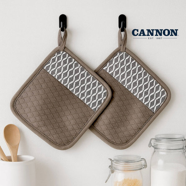 CANNON KITCHEN POT HOLDERS XX SET 2 PIECES