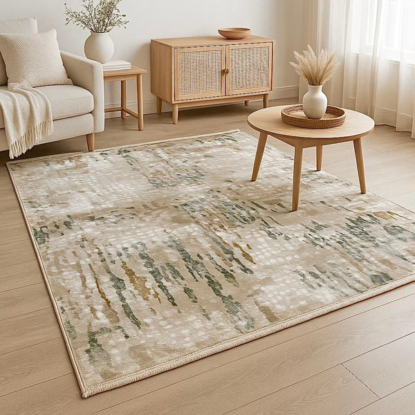 SERRA CARPET BEIGE & GREEN