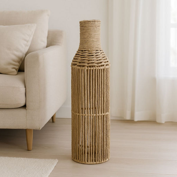 STRAW VASE TALL 70CM