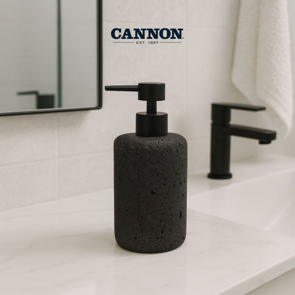 CANNON PORCELAIN SOAP DISPENSER TOUCH BLACK