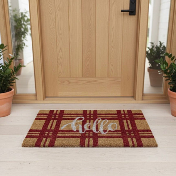 DOOR MAT 40X60CM HELLO