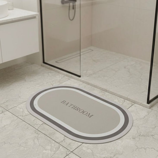 ANTI-SLIP BATHMAT 50X80CM BATHROOM GREIGE