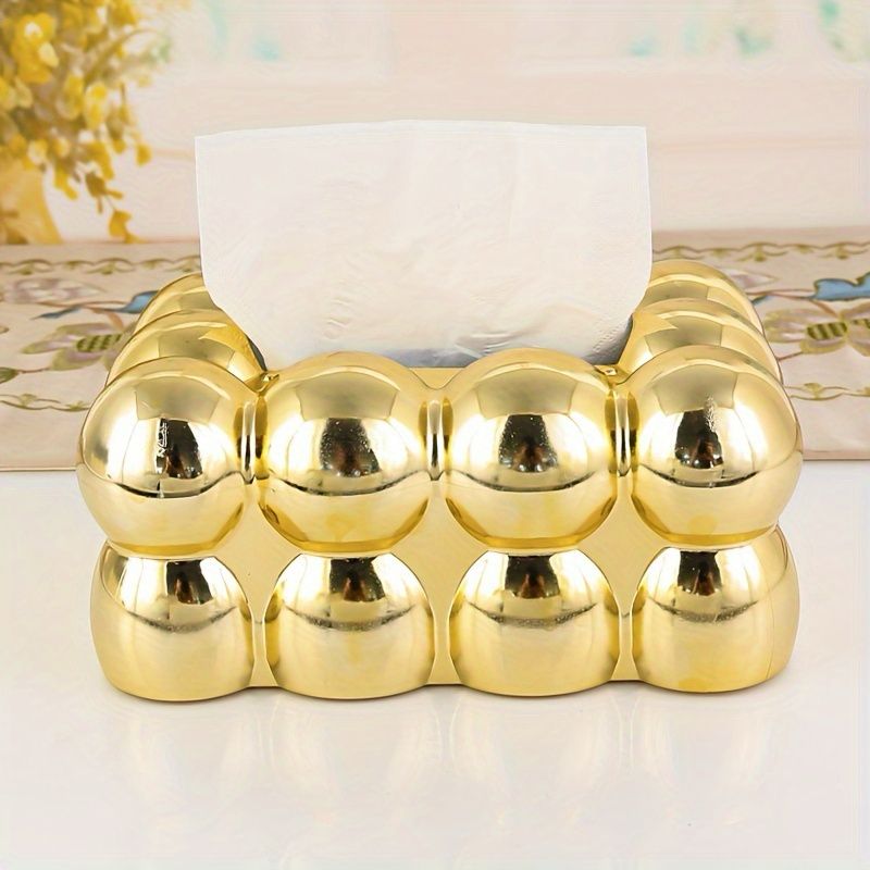 PORCELAIN 4- BUBBLE TISSUE BOX