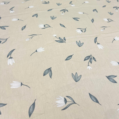 COMFYB 100% COTTON PRINTED FITTED SHEET SET MLEAVE
