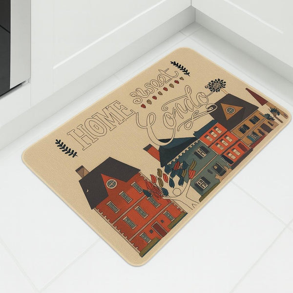 DECORATIVE NON SLIP KITCHEN MAT 50X80CM HOME SWEET