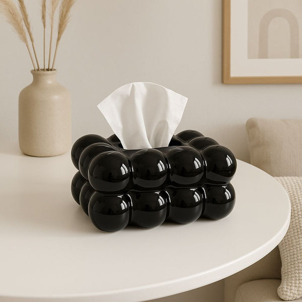 PORCELAIN 4 BUBBLE TISSUE BOX