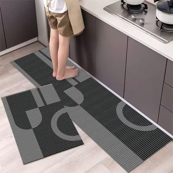 ANTISLIP RUBBER KITCHEN MAT SET 2 PIECES OU