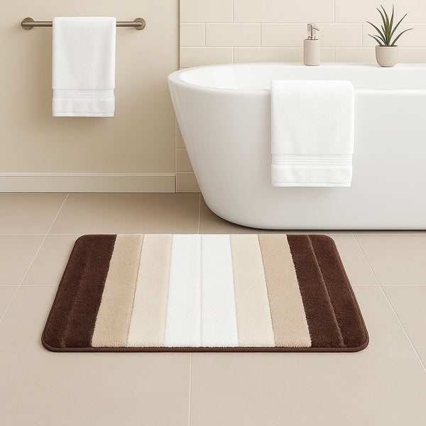 SHADES LATEX BATHMAT STRIPED 1 PIECE 50X80CM