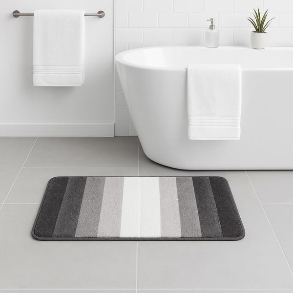 SHADES LATEX BATHMAT STRIPED 1 PIECE 50X80CM