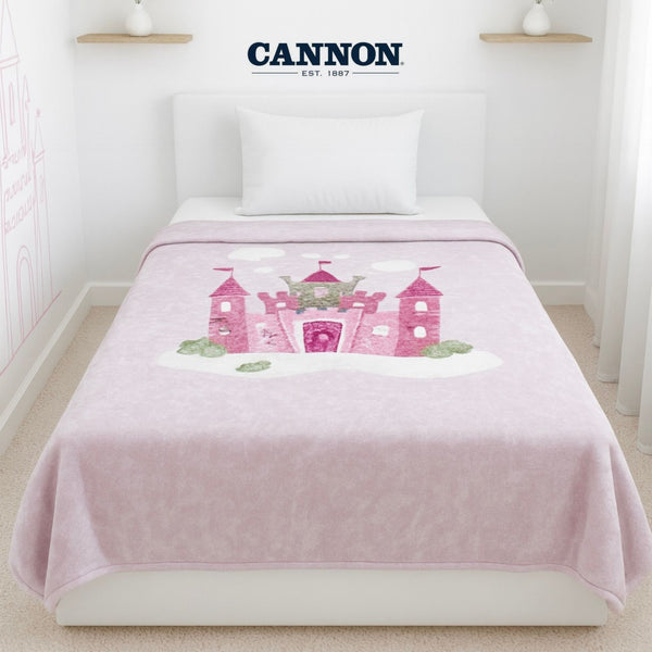 CANNON PRINTED BLANKET CASTEL LILAC 160X220CM
