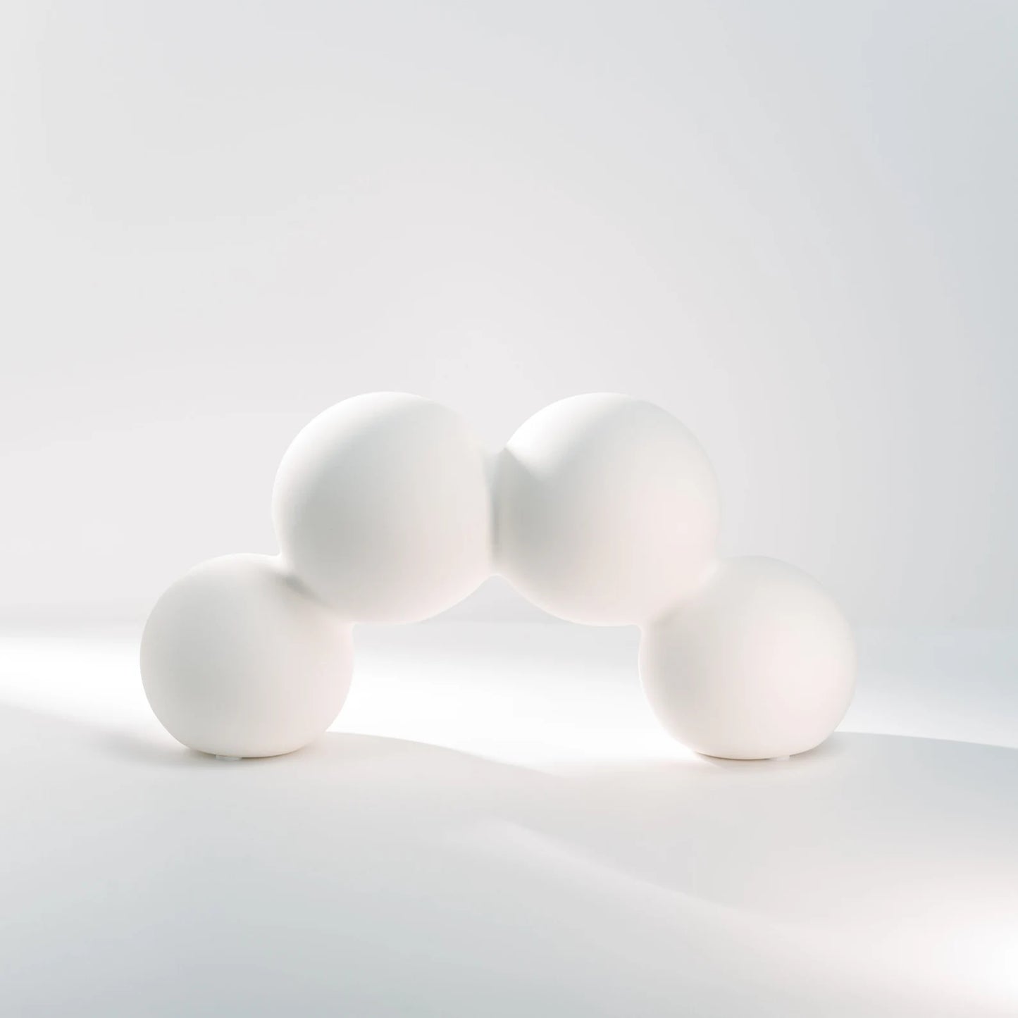 WHITE CERAMIC VASE 4 BUBBLE BUD