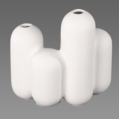 WHITE CERAMIC VASE BUBBLE