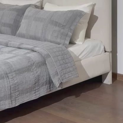 CANNON 100% COTTON STONE WASH BEDSPREAD SQUARE
