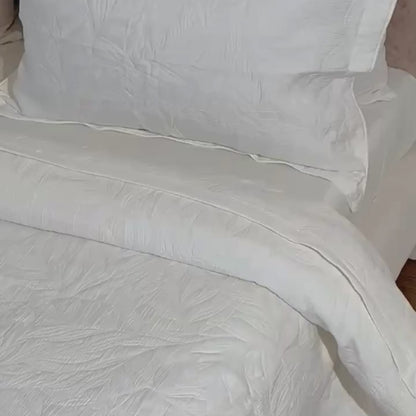 CANNON THREE LAYERS JAQUARD POLYCOTTON STONE WASH BEDSPREAD WER