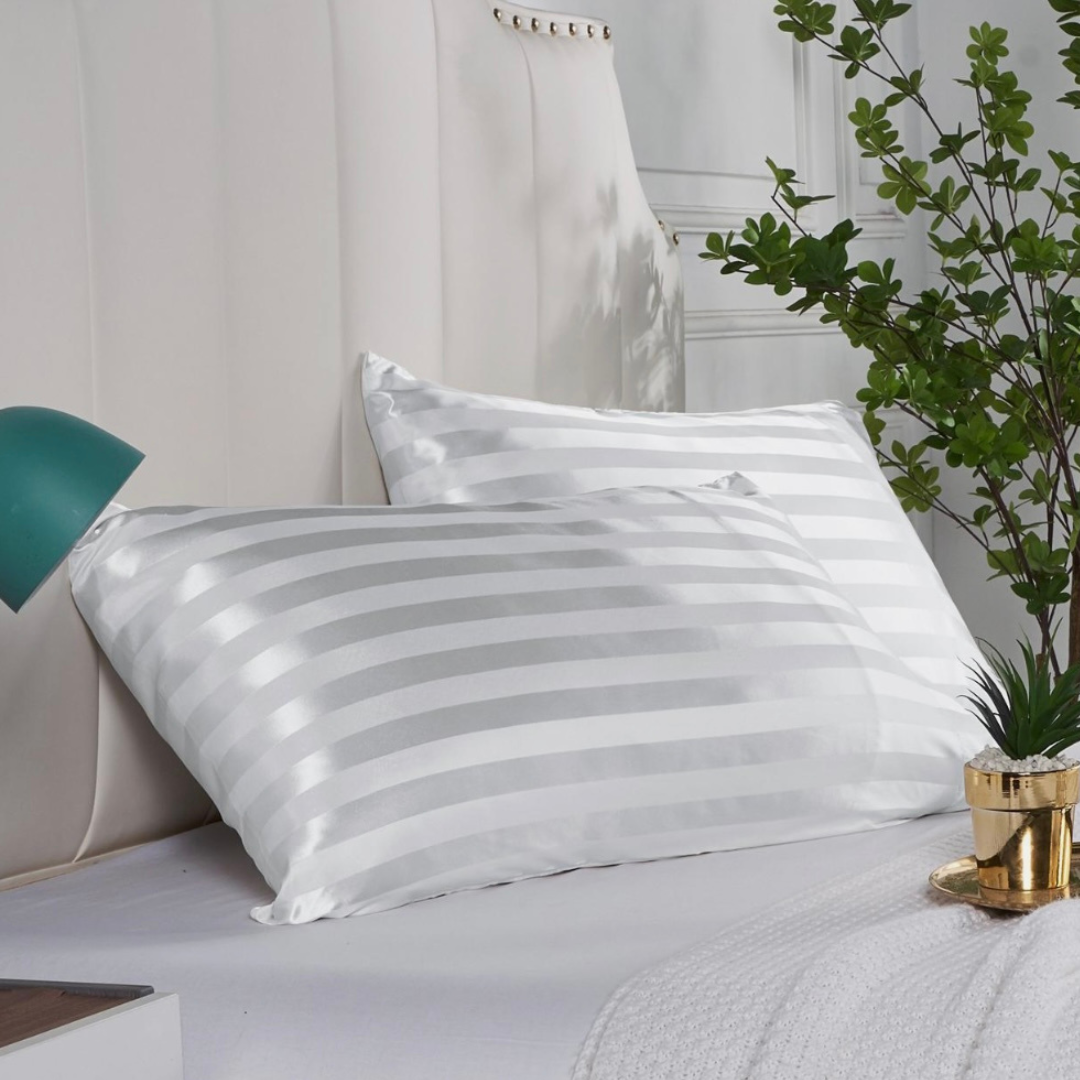 COMFYB LUXURY 100% COTTON SATIN PILLOWCASES 2 PIECES SOLID