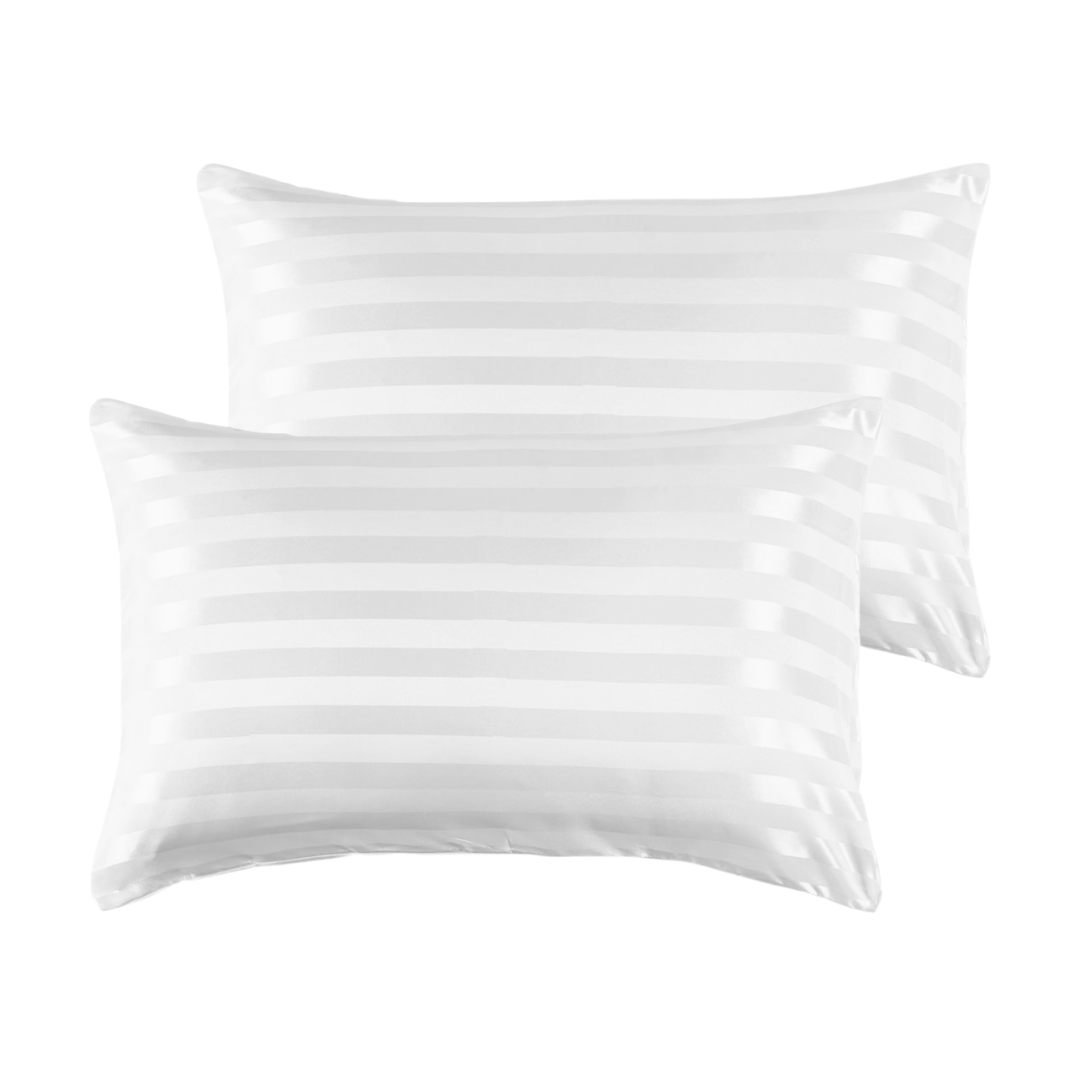 COMFYB LUXURY 100% COTTON SATIN PILLOWCASES 2 PIECES SOLID