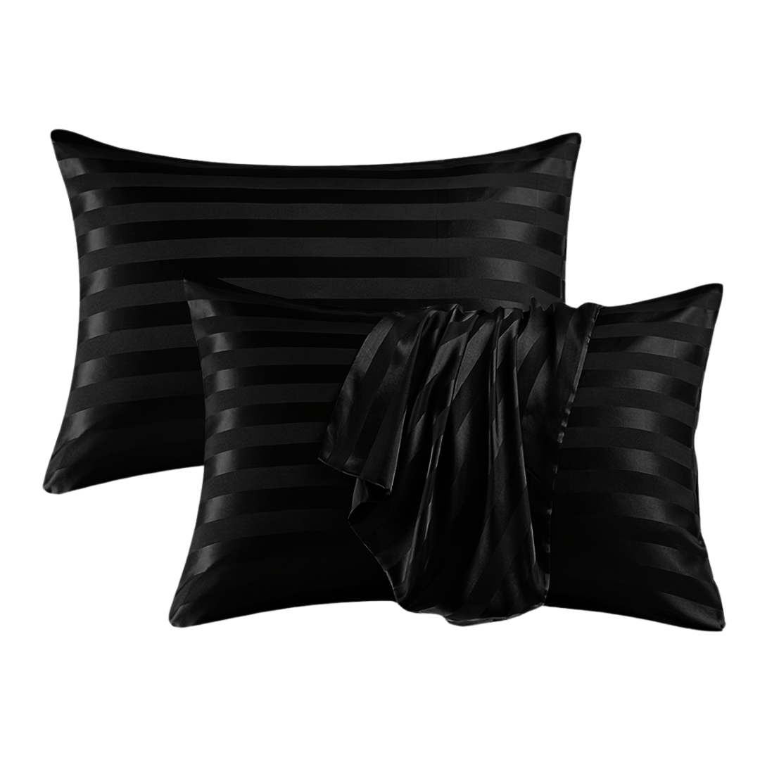 COMFYB LUXURY 100% COTTON SATIN PILLOWCASES 2 PIECES SOLID
