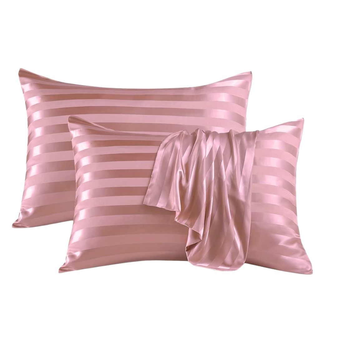 COMFYB LUXURY 100% COTTON SATIN PILLOWCASES 2 PIECES SOLID